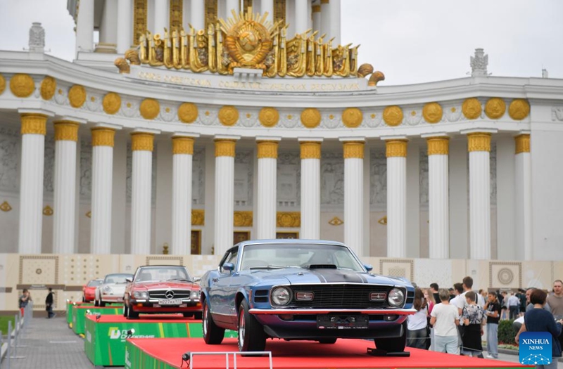 People visit a car festival at VDNH (The Exhibition of Achievements of National Economy) in Moscow, Russia, on Aug. 2, 2025. Photo: Xinhua