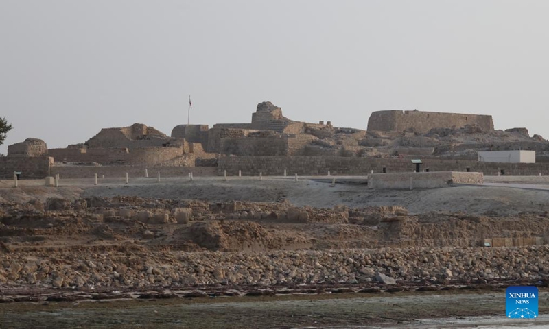 This photo taken on Aug. 2, 2025 shows a view of Qal'at al-Bahrain in the Northern Governorate, Bahrain.

Situated on the northern coast of Bahrain Island, Qal'at al-Bahrain is an artificial mound created by many successive layers of human occupation. It was listed as a UNESCO World Heritage Site in 2005. Photo: Xinhua