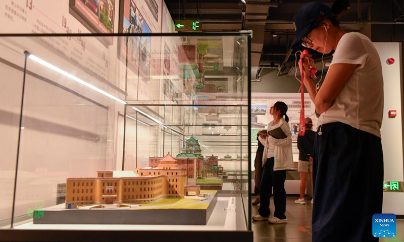 Tourists visit the Changchun History and Culture Museum on Xinmin Avenue in Changchun, northeast China's Jilin Province, July, 31, 2025. Changchun's Xinmin Avenue is a historical major road first built in 1933. After a recent renovation, it reopened to the public on July 5.

Stretching 1,445 meters, the avenue underwent significant upgrades, creating an additional 4.5 hectares of urban space and 13 unique mini parks.

The avenue is flanked by buildings that once housed the State Council, ministries and a court of Manchukuo, the puppet state in northeast China after the region was taken by the Japanese army.

The Changchun History and Culture Museum, opening simultaneously, is located in the middle section of the avenue. The museum was converted from the former site of the office of the Changchun Daily. Photo: Xinhua