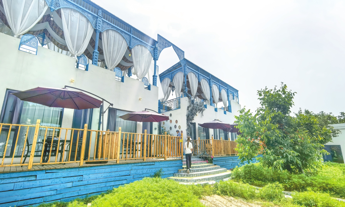 A guesthouse in?Ili Kazak Autonomous Prefecture, Northwest China's Xinjiang Uygur Autonomous Region, on June 10, 2025 Photo: VCG