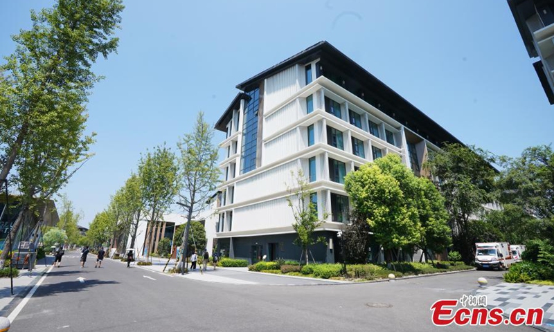 Photo taken on Aug. 3, 2025 shows the exterior of the athletes' apartment in the Athletes' Village for the Chengdu World Games. Photo: China News Service