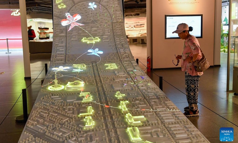 Tourists visit the Changchun History and Culture Museum on Xinmin Avenue in Changchun, northeast China's Jilin Province, July, 31, 2025. Changchun's Xinmin Avenue is a historical major road first built in 1933. After a recent renovation, it reopened to the public on July 5.

Stretching 1,445 meters, the avenue underwent significant upgrades, creating an additional 4.5 hectares of urban space and 13 unique mini parks.

The avenue is flanked by buildings that once housed the State Council, ministries and a court of Manchukuo, the puppet state in northeast China after the region was taken by the Japanese army.

The Changchun History and Culture Museum, opening simultaneously, is located in the middle section of the avenue. The museum was converted from the former site of the office of the Changchun Daily. Photo: Xinhua