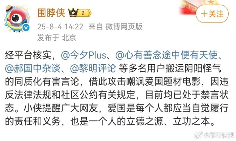 Photo: Screenshot of the statement