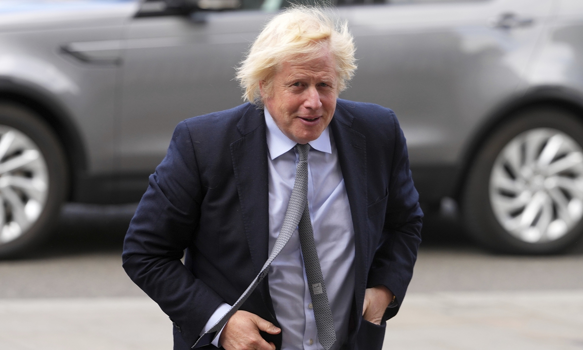 Former British prime minister Boris Johnson Photo: VCG