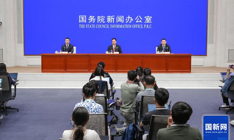 The State Council Information Office holds a press conference on the Xizang Autonomous Region's social and economic development on the 60th anniversary of its founding in Beijing on August 5, 2025. Photo: Website of the State Council Information Office 