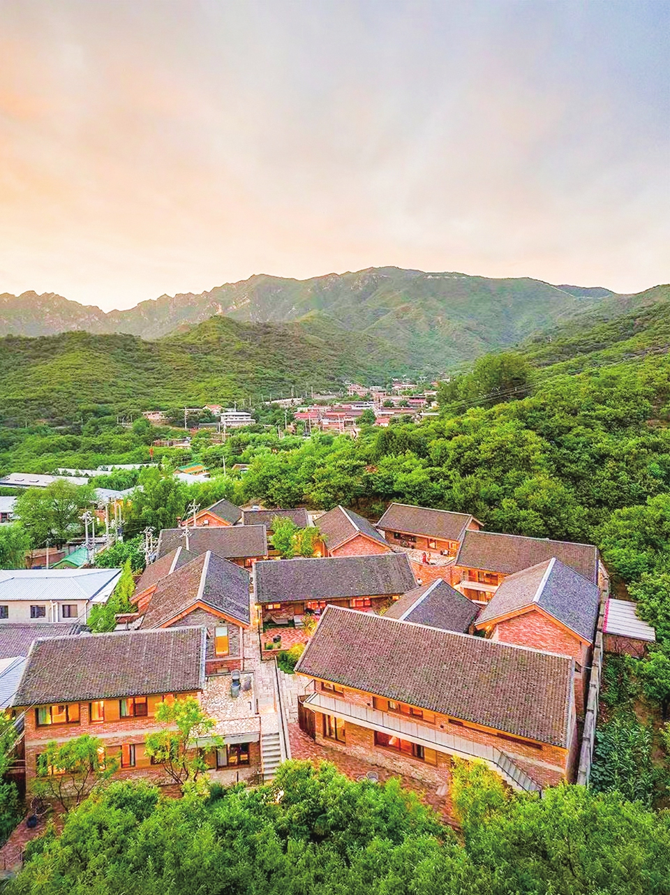 A view overlooking Beigou Village Photo: Courtesy of the culture and tourism bureau of Huairou district
