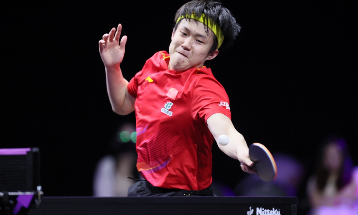 Wang Chuqin Photo: VCG