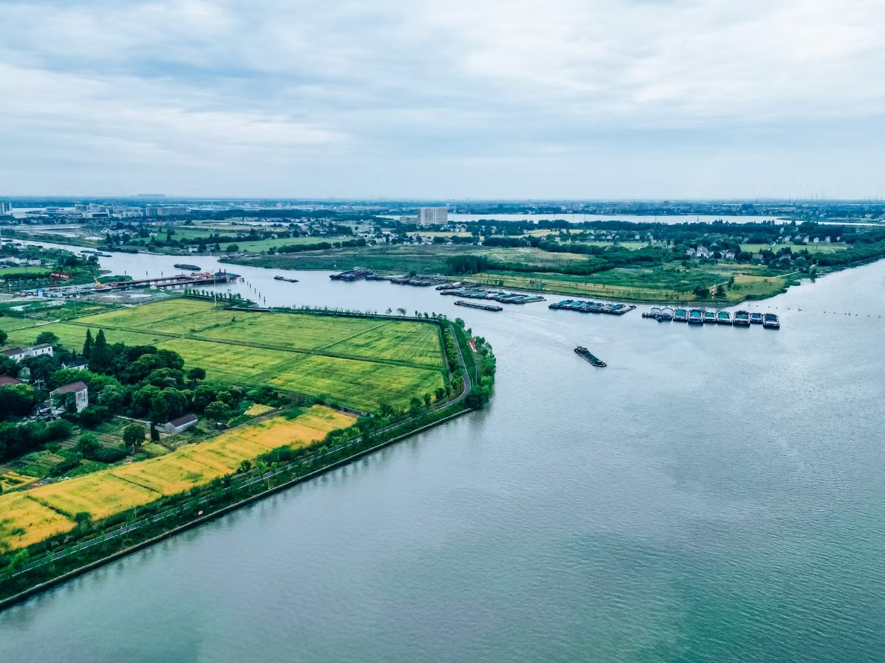Photo shows the scenery of the Taipu River. (Photo/Wu Hengxuan) 