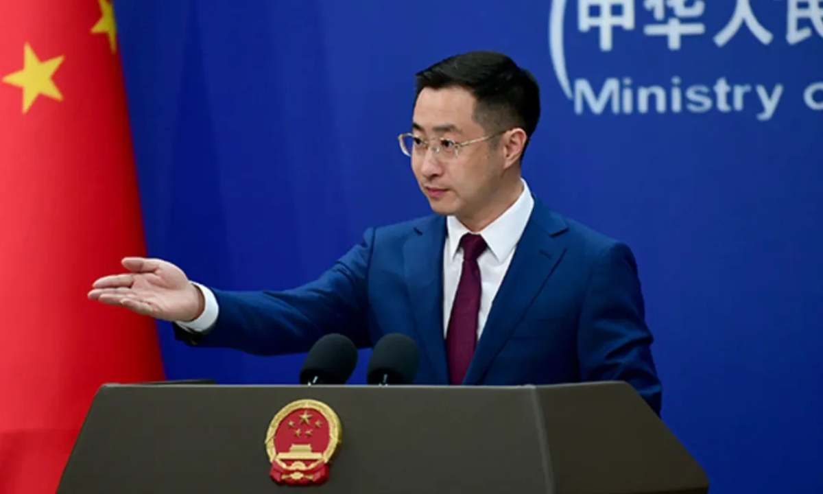 Lin Jian, a spokesperson form the Chinese Foreign Ministry Photo: VCG