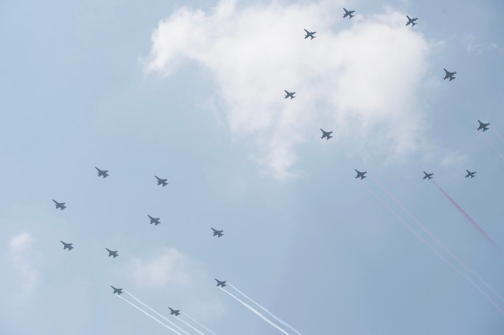 Indonesian Air Force fighter jets fly in the formation of number 80 during Indonesia's 80th Independence Day celebration in Jakarta, Indonesia on Aug. 17, 2025.
Various activities were held to celebrate the 80th Independence Day in Indonesia. (Xinhua/Veri Sanovri)