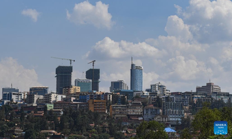 This photo taken on Sept. 28, 2025 shows a city view of Kigali, Rwanda. (Xinhua/Li Yahui)