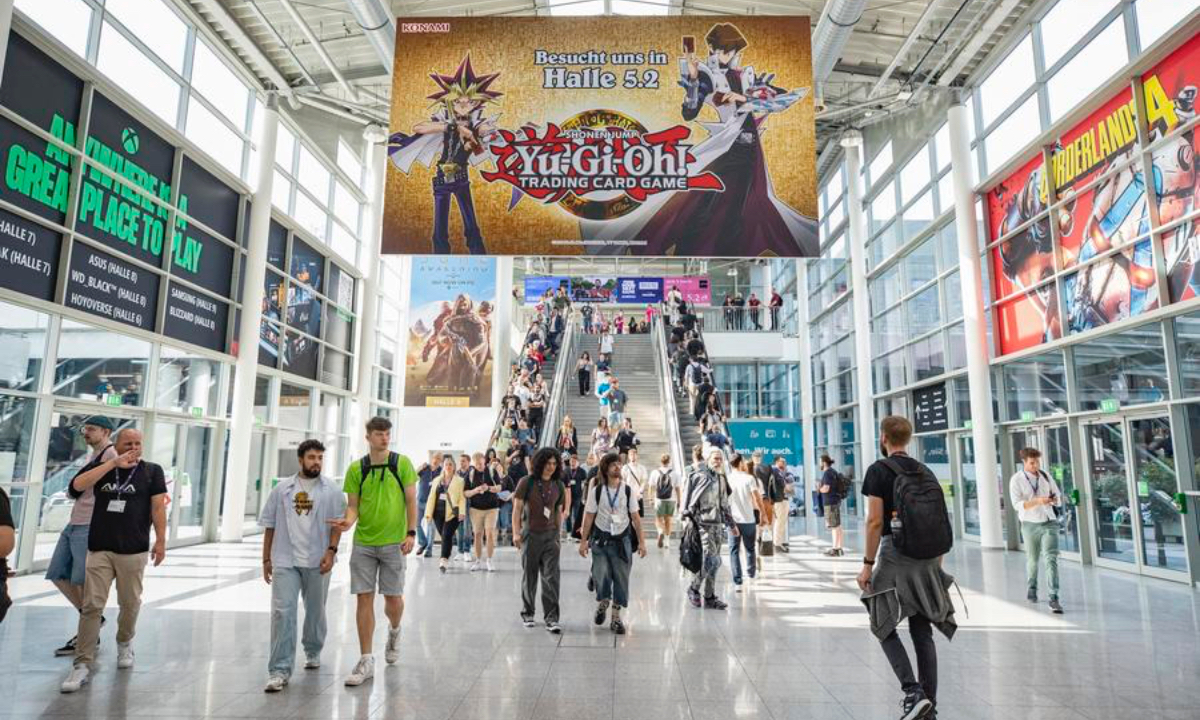 People visit Gamescom 2025 in Cologne, Germany, on Aug. 20, 2025. (Xinhua/Zhang Fan)