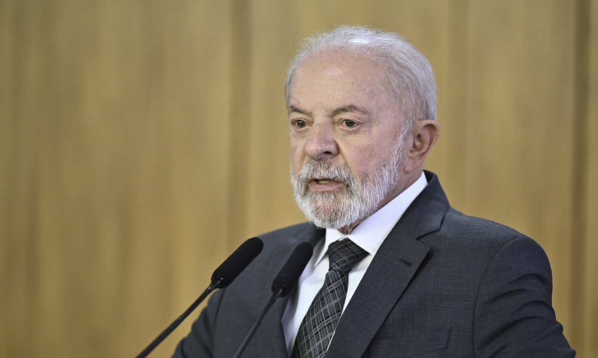 File photo: Brazilian President Luiz Inácio Lula da Silva. Photo: CFP