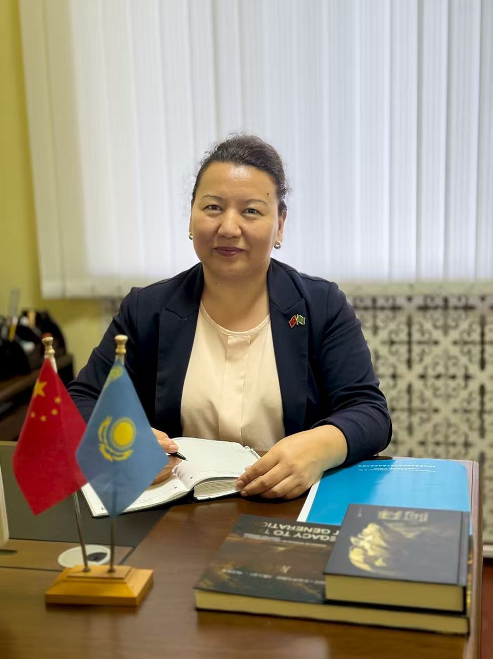 Counselor of the Embassy of the Republic of Kazakhstan in China Kalamkas Duzbayeva 