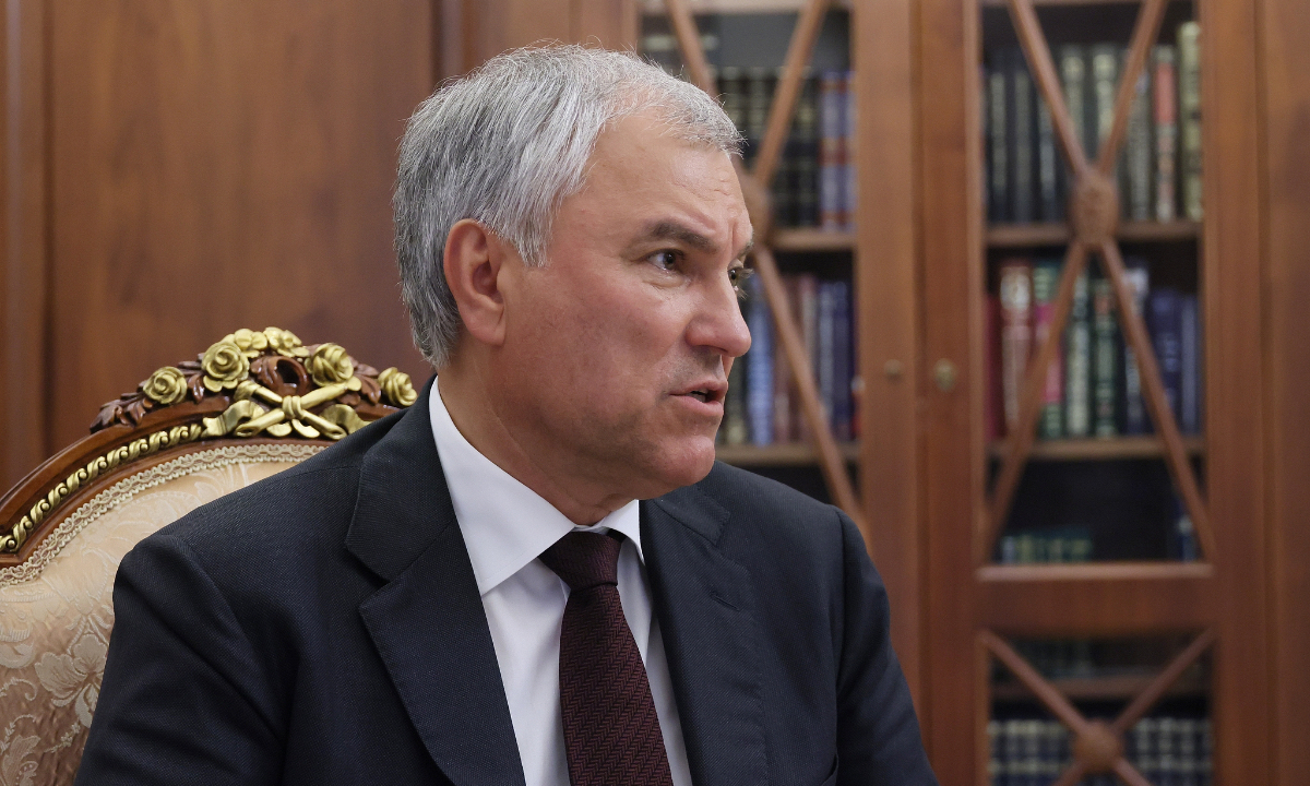 Vyacheslav Volodin, chairman of the Russian parliament's lower house, the State Duma. Photo:VCG