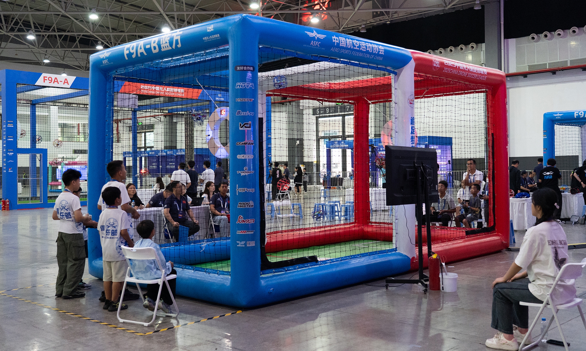 The 2025 China Drone Soccer League (Guiyang stop) is held in Guiyang, Southwest China's Guizhou Province from August 27 to 30, 2025. Photo: VCG