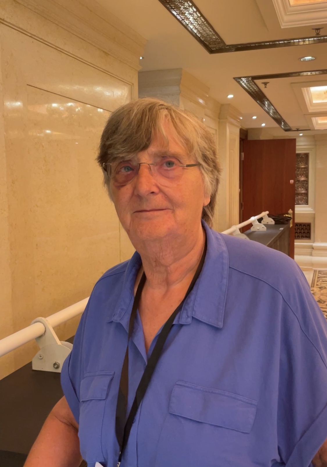 Jenny Clegg, daughter of Arthur Clegg (an organizer of the China Campaign Committee in the 1930s), and a Vice-president of Society for Anglo-China Understanding (SACU). Photo: interview video screenshot