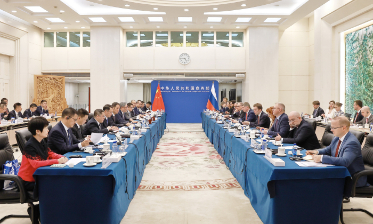 The 28th meeting of the Sub-committee for China-Russia Economic and Trade Cooperation is held in Beijing on September 28, 2025. Photo: Ministry of Commerce