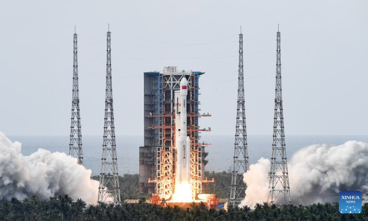 A modified Long March-7 carrier rocket carrying the Yaogan-45 satellite blasts off from the Wenchang Spacecraft Launch Site in south China's Hainan Province, Sept. 9, 2025.

China launched a new remote sensing satellite from the Wenchang Spacecraft Launch Site in the southern island province of Hainan on Tuesday.

The Yaogan-45 satellite was launched at 10 a.m. (Beijing Time) and has entered the preset orbit successfully. (Xinhua/Yang Guanyu)

