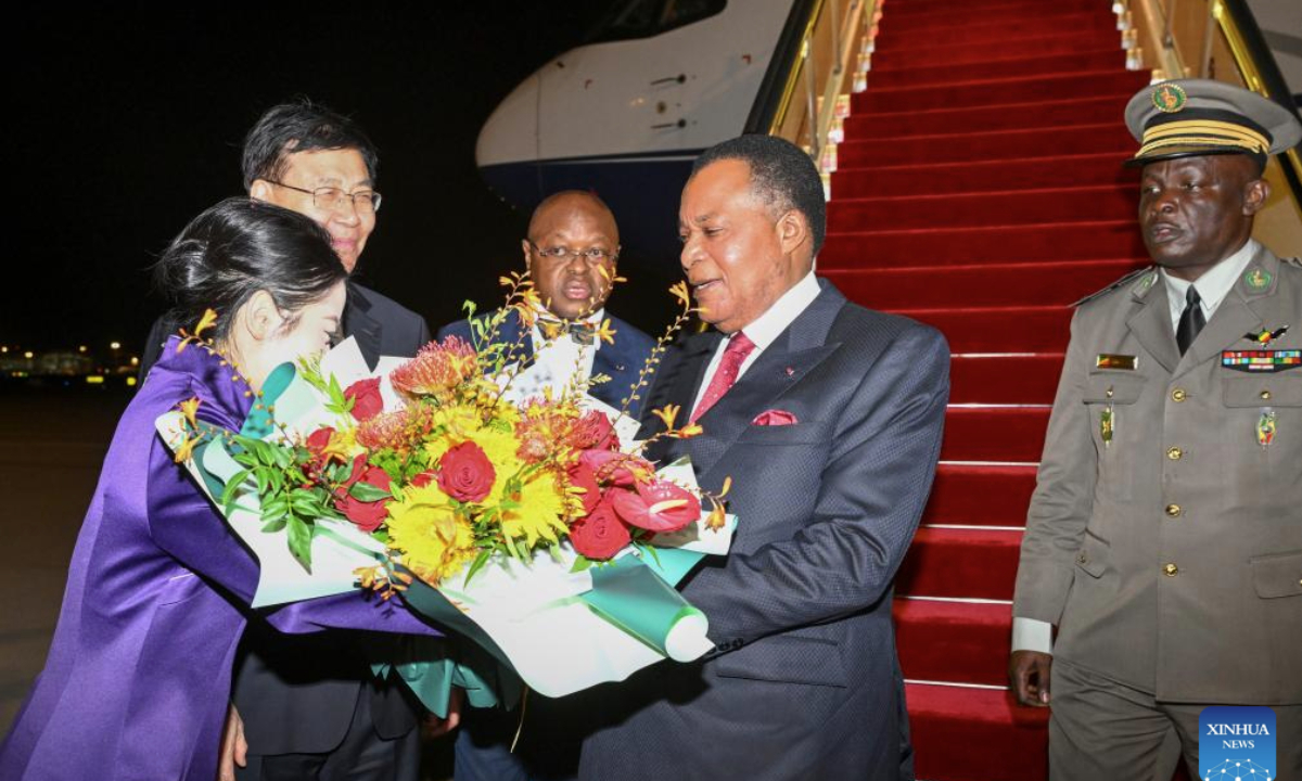 President of the Republic of the Congo Denis Sassou Nguesso arrives in Beijing, capital of China, Sept. 2, 2025, for the commemorations marking the 80th anniversary of the victory in the Chinese People's War of Resistance against Japanese Aggression and the World Anti-Fascist War. (Xinhua/Chen Yehua)