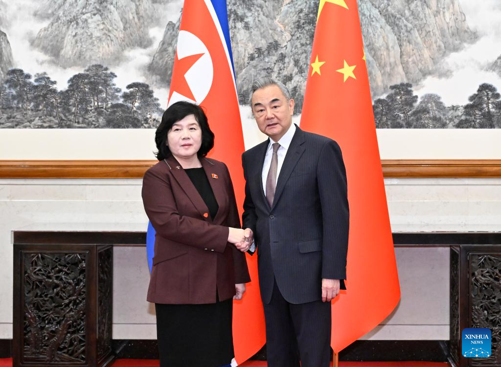 Chinese Foreign Minister Wang Yi, also a member of the Political Bureau of the Communist Party of China Central Committee, holds talks with Foreign Minister of the Democratic People's Republic of Korea (DPRK) Choe Son Hui in Beijing, capital of China, Sep 28, 2025. Photo:Xinhua