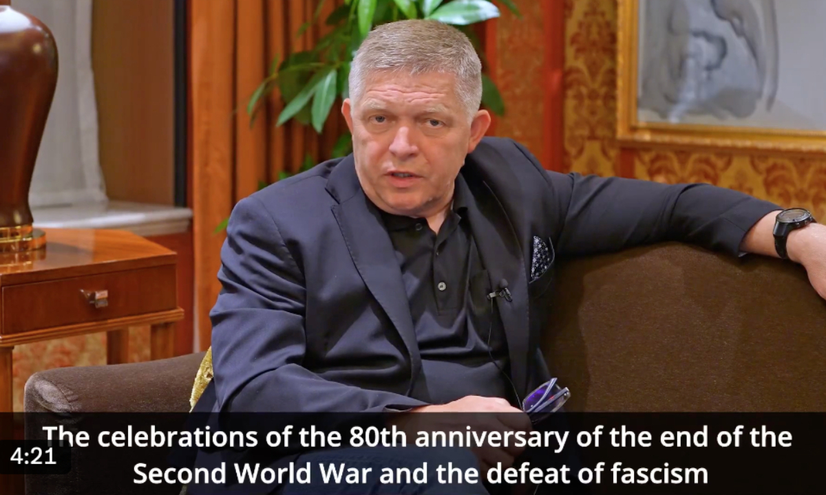Screenshot of a video posted by Slovak Prime Minister Robert Fico on X platform 