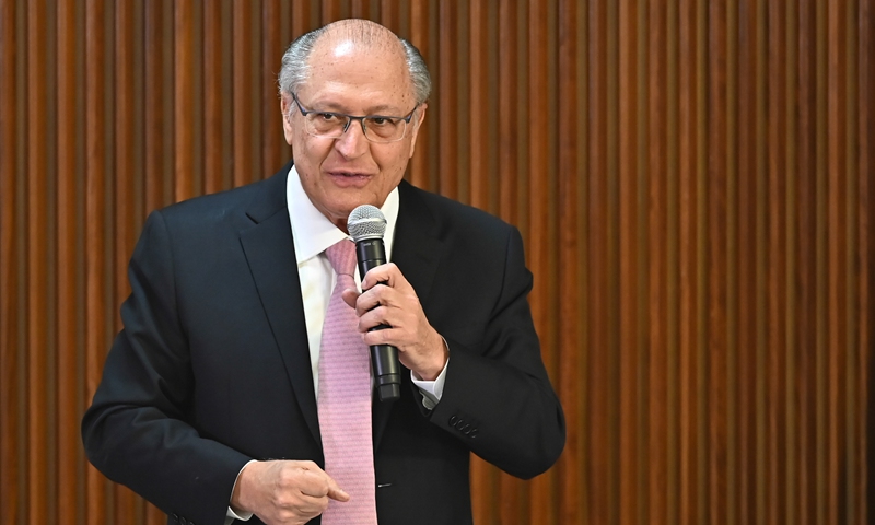 File photo: Geraldo Alckmin, Brazil's vice president, speaks during a ministerial meeting at Planalto Palace in Brasilia, Brazil, on Aug 26, 2025. Photo: CFP