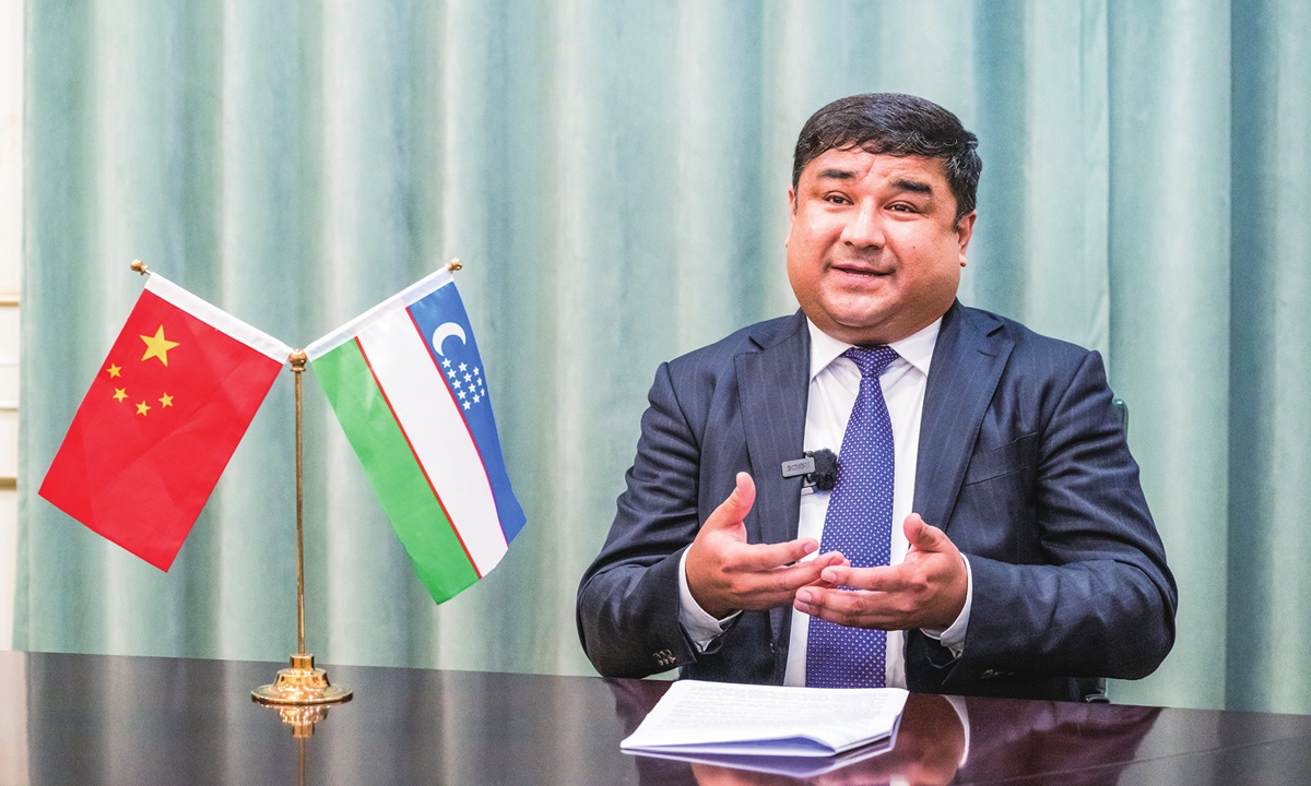 Consul Bobir Yakhyaev of the Embassy of the Republic of Uzbekistan in China Photo: Chen Tao/GT
