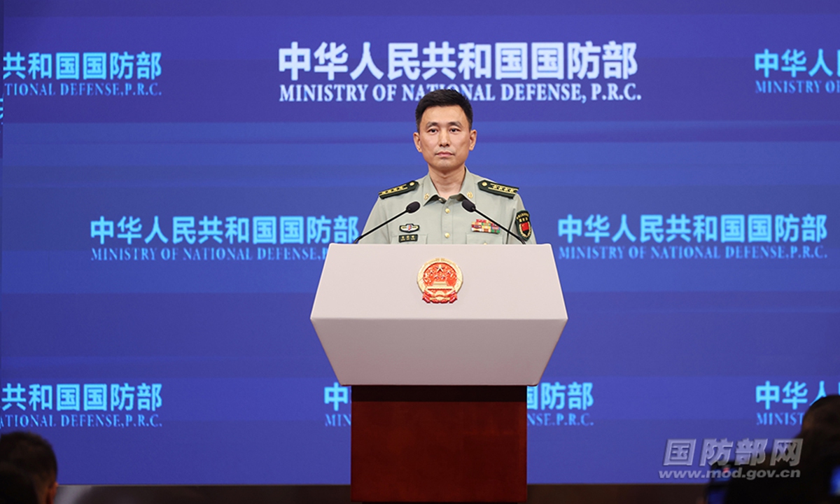 Zhang Xiaogang, spokesperson for China's Ministry of National Defense. Photo: China's Ministry of National Defense