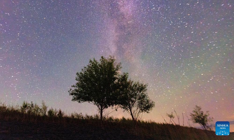 The Milky Way is pictured in Fujin City, northeast China's Heilongjiang Province, on Aug. 26, 2025. Known as the Chinese version of the Valentine's Day, the Qixi Festival fell on Friday this year. Photo: Xinhua