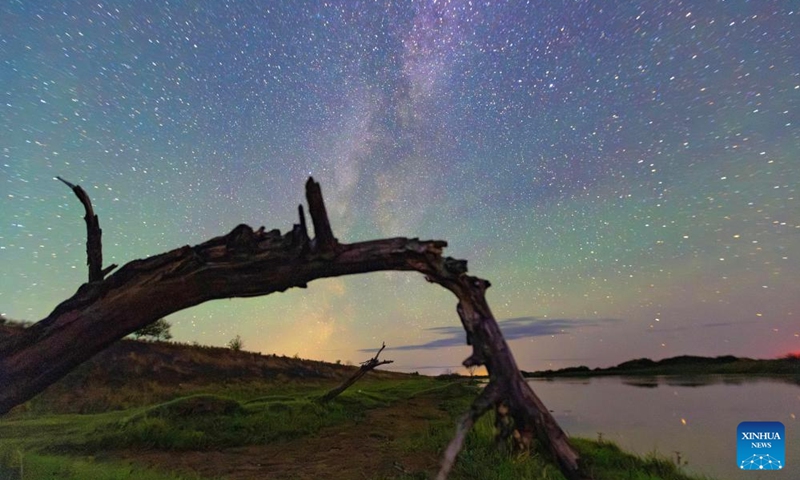 The Milky Way is pictured in Fujin City, northeast China's Heilongjiang Province, on Aug. 27, 2025. Known as the Chinese version of the Valentine's Day, the Qixi Festival fell on Friday this year.  Photo: Xinhua