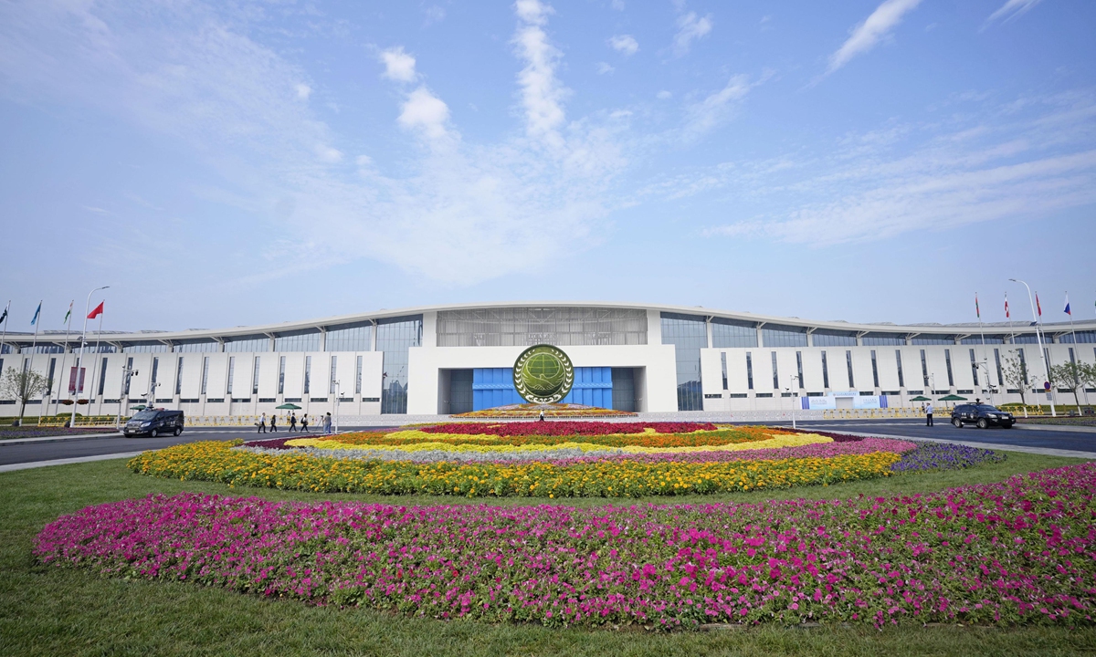The venue of the Shanghai Cooperation Organization Summit 2025 in Tianjin. Photo: VCG