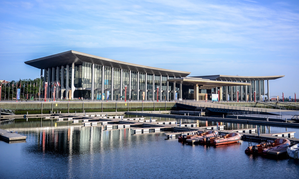 A view of the Qingdao International Conference Center (QICC) Photo: Courtesy of QICC