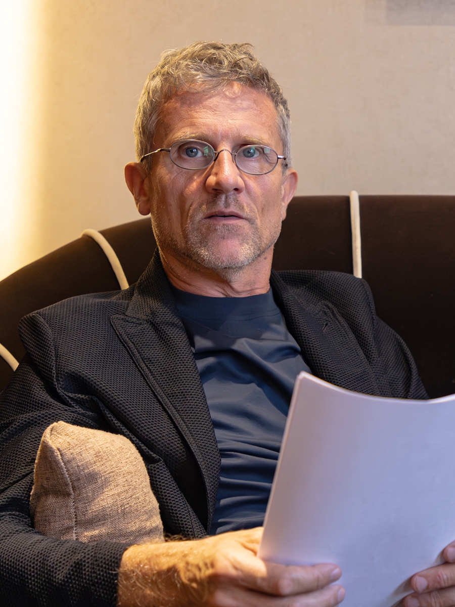 Carlo Ratti, chief designer of the torch 