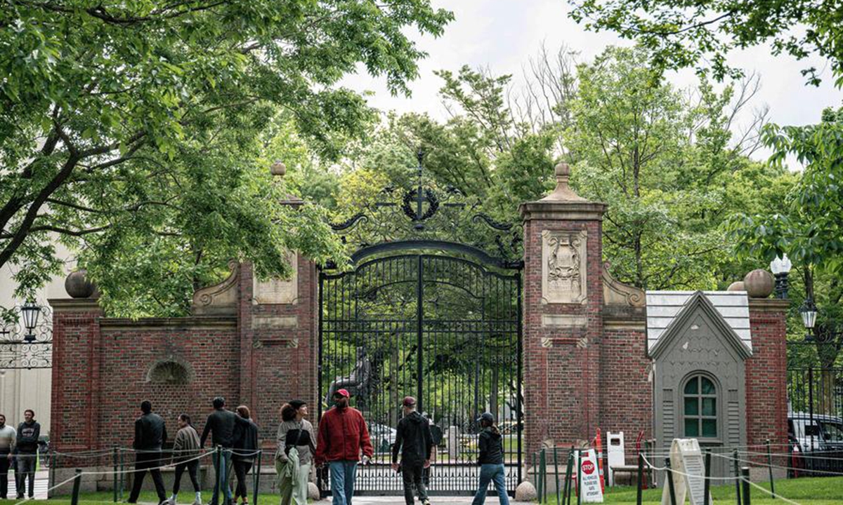 This photo taken on May 24, 2025 shows a view of the Harvard University campus in Cambridge, Massachusetts, the US. Photo: Xinhua