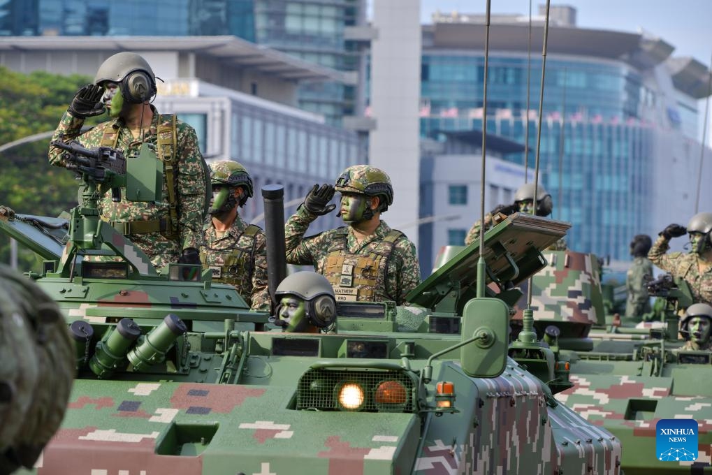 Soldiers attend a celebration event marking Malaysia's 68th anniversary of independence in Putrajaya, Malaysia, Aug. 31, 2025. Malaysia celebrated its 68th anniversary of independence on Sunday. (Photo: Xinhua)