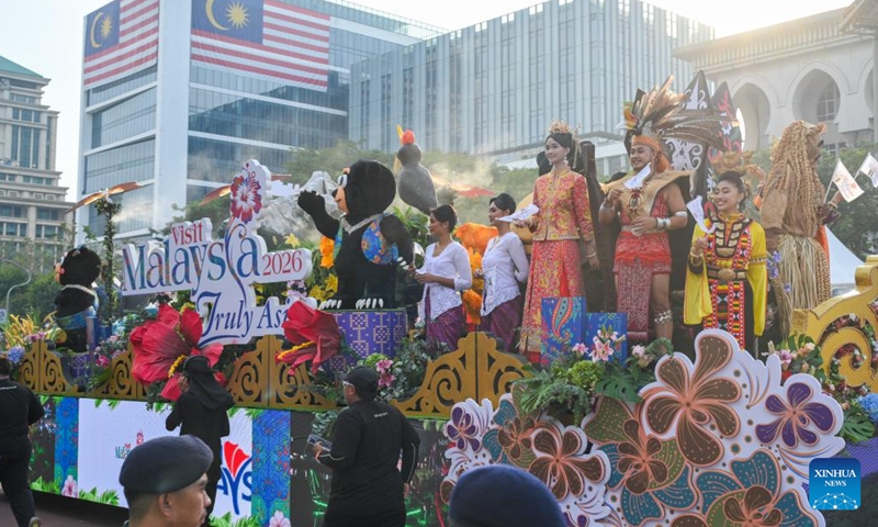 Performers are pictured during a celebration event marking Malaysia's 68th anniversary of independence in Putrajaya, Malaysia, Aug. 31, 2025. Malaysia celebrated its 68th anniversary of independence on Sunday. (Photo: Xinhua)