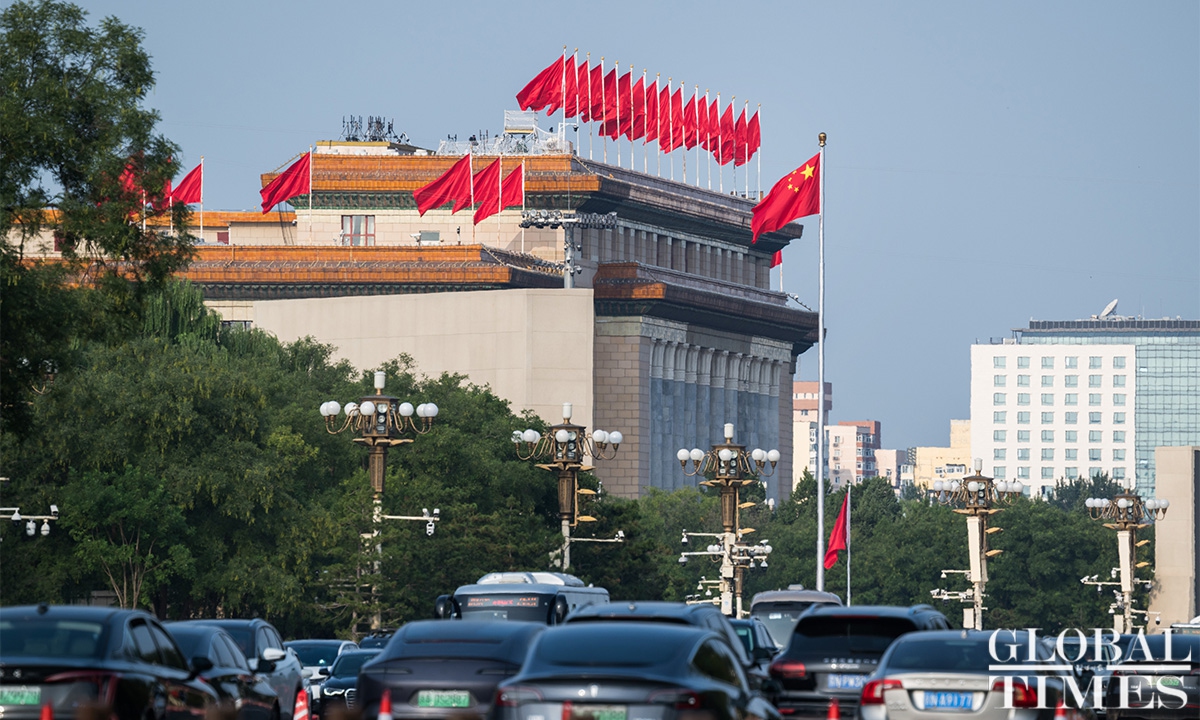 About 230,000 flags raised throughout Beijing to mark 80th anniversary ...