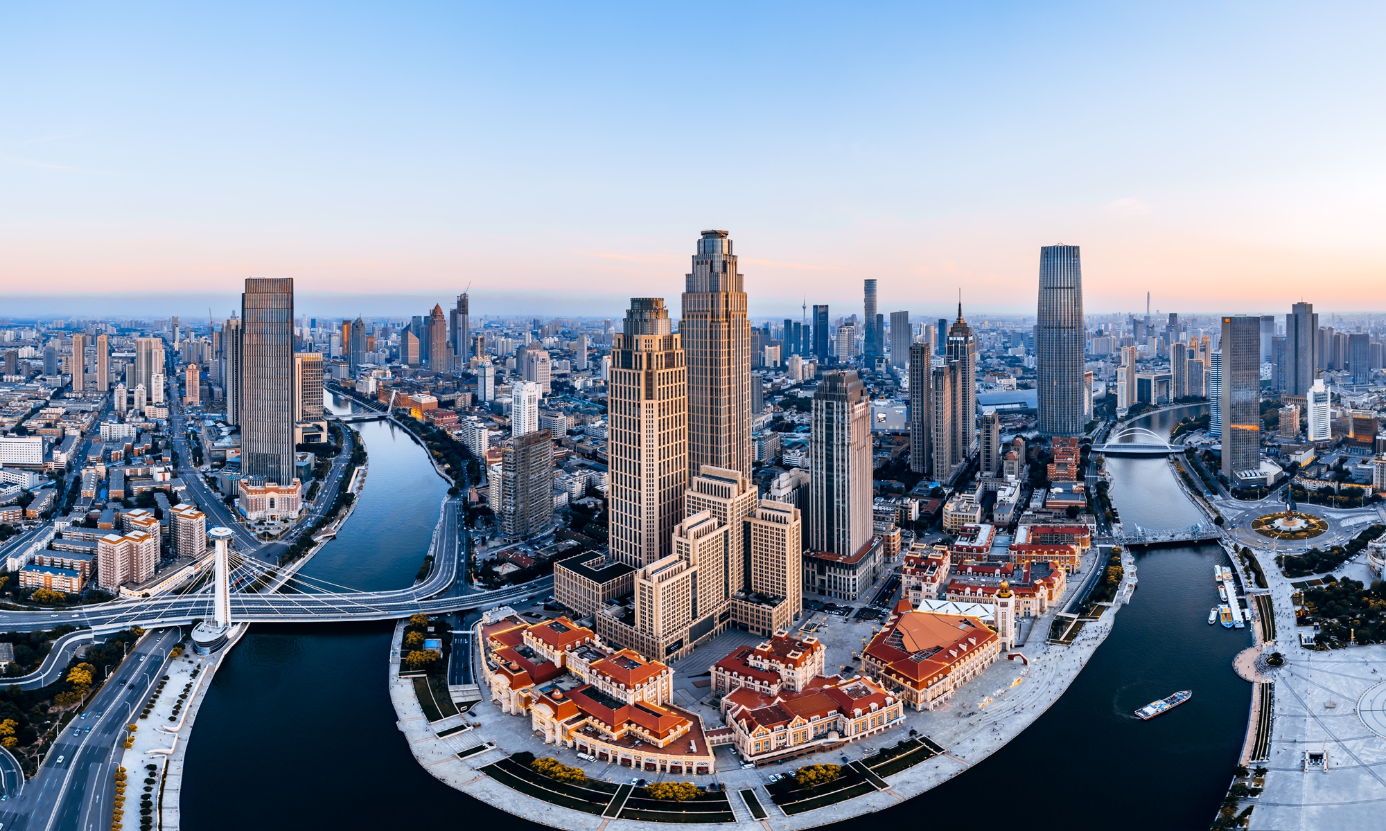 View of Tianjin Photo: VCG