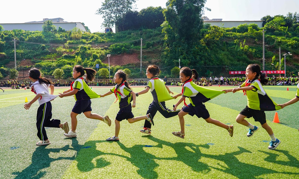 Students take part in a 