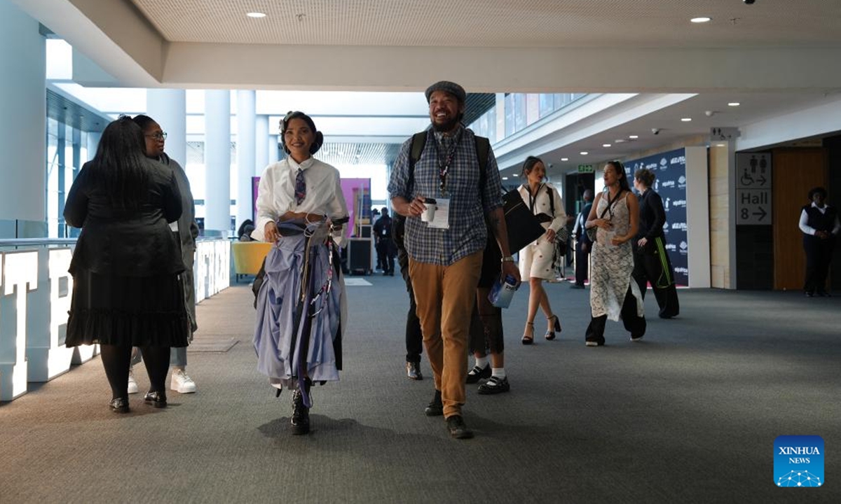 People attend MIP Africa 2025 in Cape Town, South Africa, Sept. 1, 2025. The three-day MIP Africa 2025, one of the continent's biggest trade events for the film and television industry, opened here Monday. (Xinhua/Wang Lei)