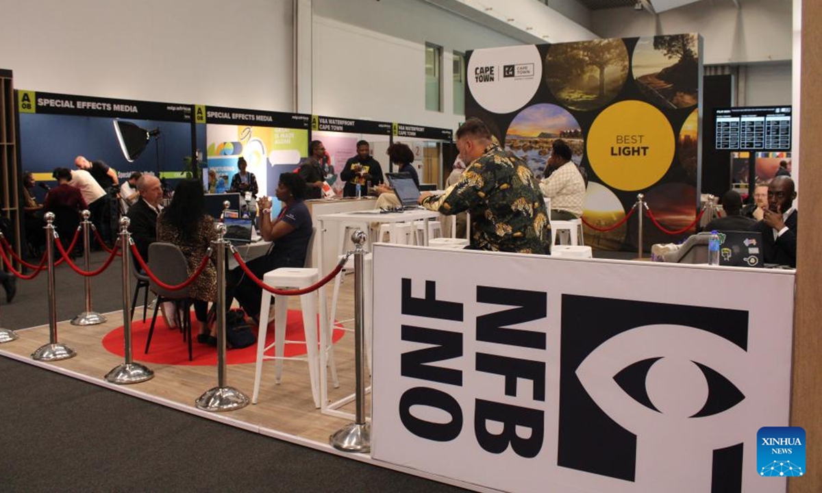 People attend MIP Africa 2025 in Cape Town, South Africa, Sept. 1, 2025. The three-day MIP Africa 2025, one of the continent's biggest trade events for the film and television industry, opened here Monday. (Photo by Shakirah Thebus/Xinhua)