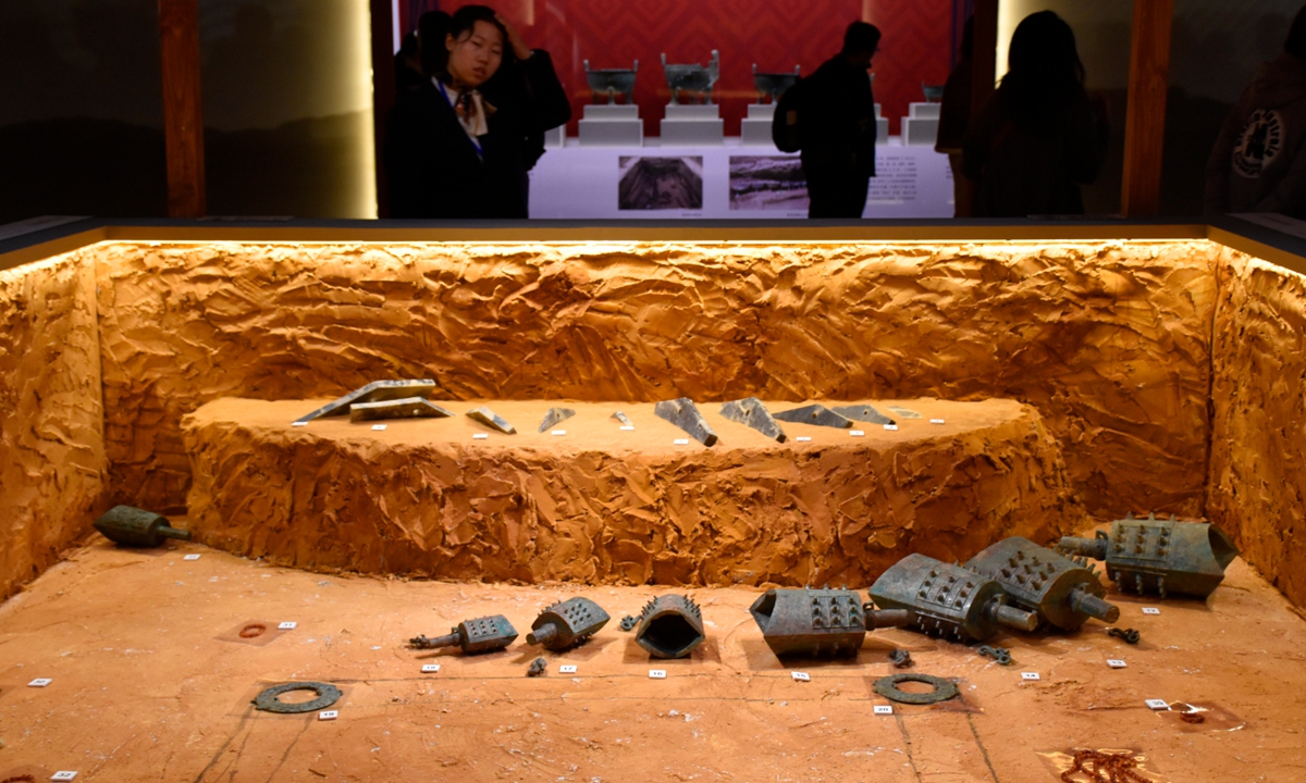Relics from the Liujiawa site of the Rui State in Chengcheng county, Shaanxi Province  Photo: VCG