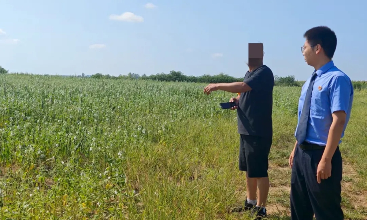 The official WeChat account of the procuratorate in Zaoyang, Central China's Hubei Province, reports on August 26, 2025, that a man was sentenced for illegally mining 8,400 tons of bentonite. Photo: Screenshot from the report