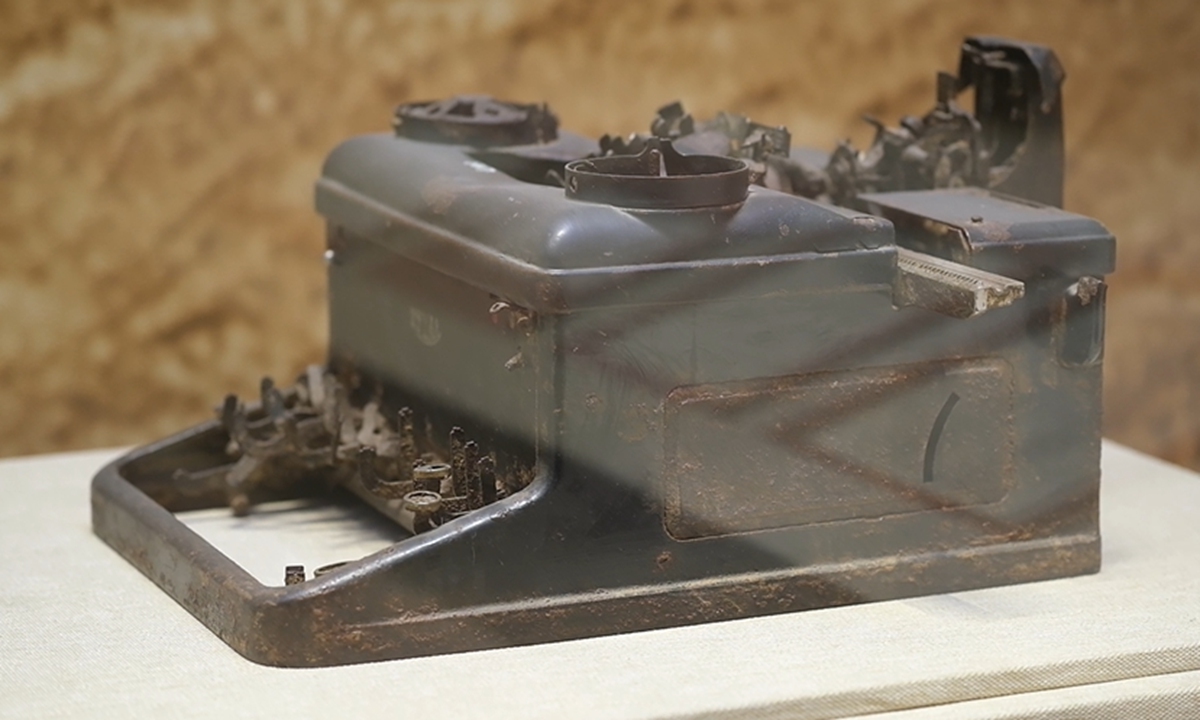 British journalist George Hogg's typewriter