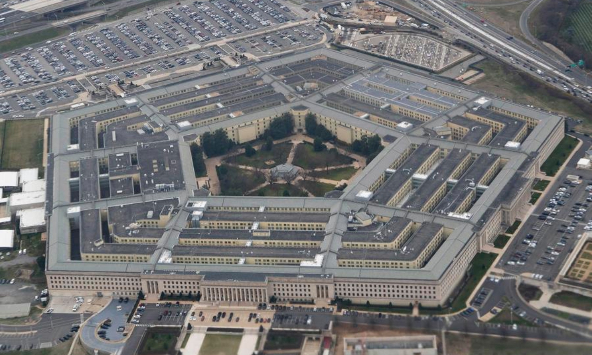 An aerial view of the Pentagon in Washington, DC, the US File photo: Xinhua