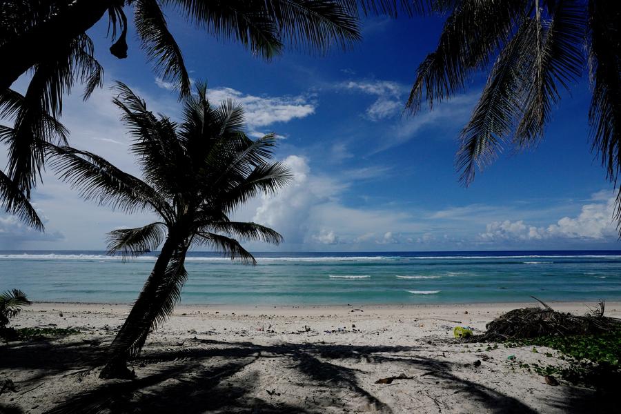This photo taken on Jan. 20, 2024 shows a coastal view of the Republic of Nauru. (Photo: Xinhua)