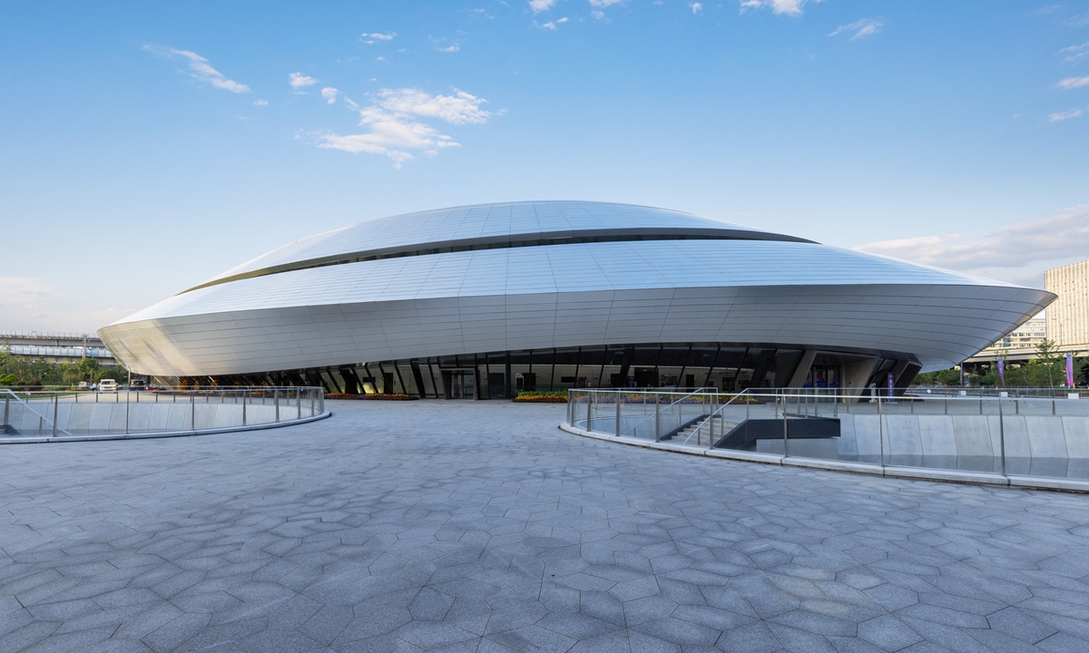 An exterior view of the Hangzhou Esports Center in Hangzhou, East China's Zhejiang Province Photo: VCG