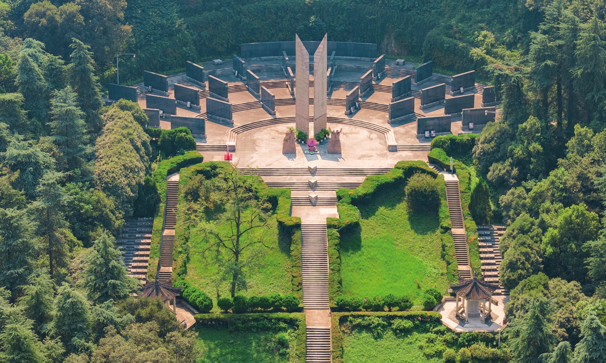 A view of Nanjing Anti-Japanese Aviation Martyrs Memorial Hall Photo: VCG