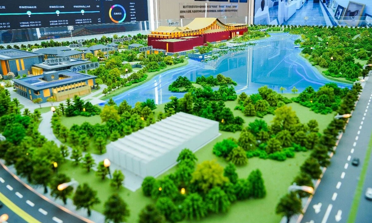 The main structure of the Palace Museum's northern campus Photo: Courtesy of the Haidian branch of the Beijing Municipal Commission of Planning and Natural Resources